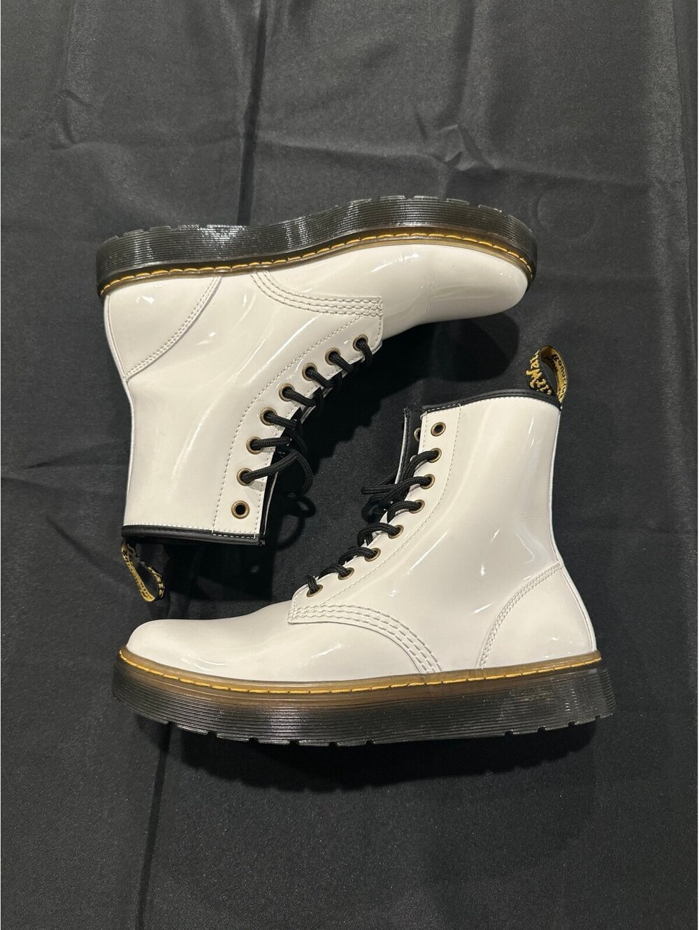 Dr. Martens White Lace up Boots size 8 women’s